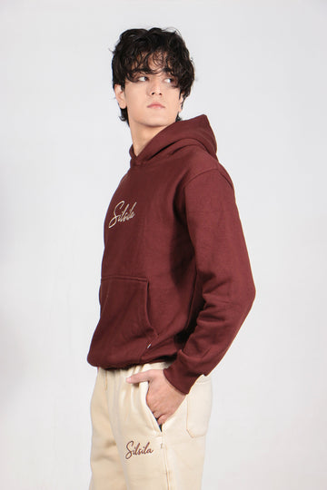 Silsila Signature Tracksuit – Maroon Motion