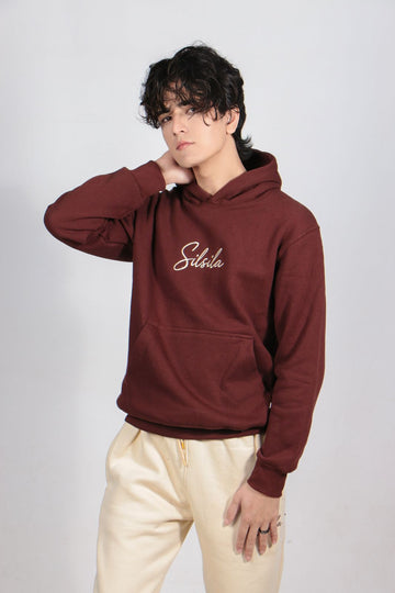 Silsila Signature Hoodie – Maroon Muse Edition